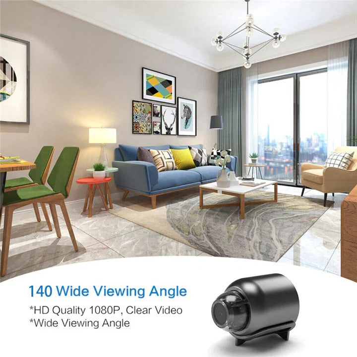 Compact WiFi Security Camera with Night Vision - Ideal for Home Surveillance