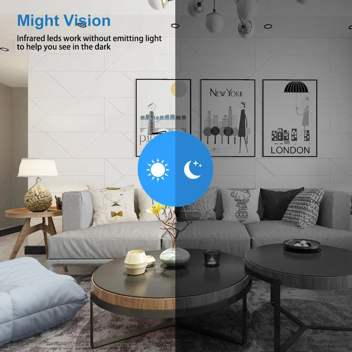 Compact WiFi Security Camera with Night Vision - Ideal for Home Surveillance
