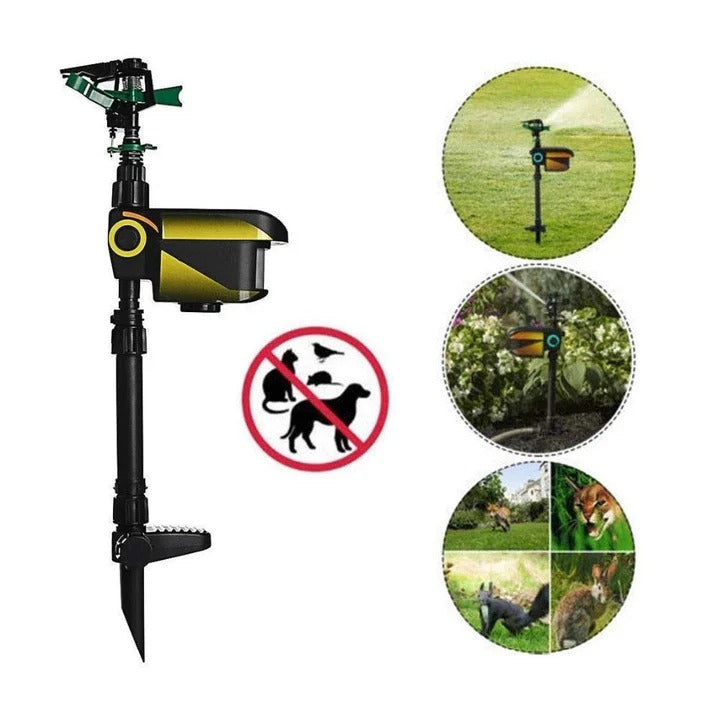 Solar-Powered Motion-Activated Deer Repellent Sprinkler - Eco-Friendly Animal Deterrent System