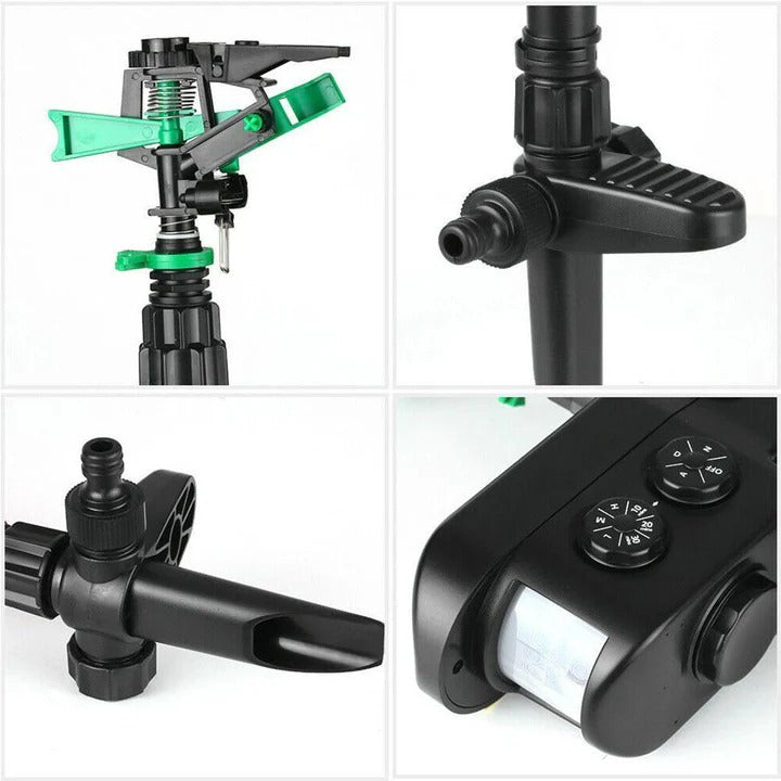Solar-Powered Motion-Activated Deer Repellent Sprinkler - Eco-Friendly Animal Deterrent System