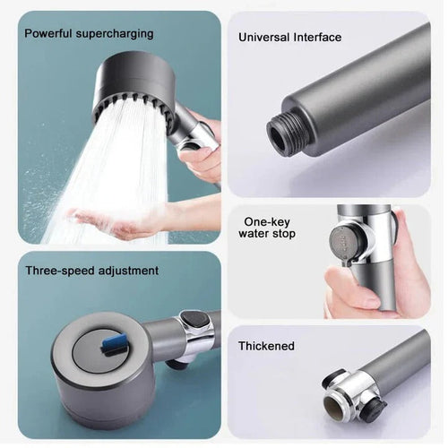 Adjustable High Pressure Showerhead with 8 Spray Modes | Water-Saving & Easy Installation