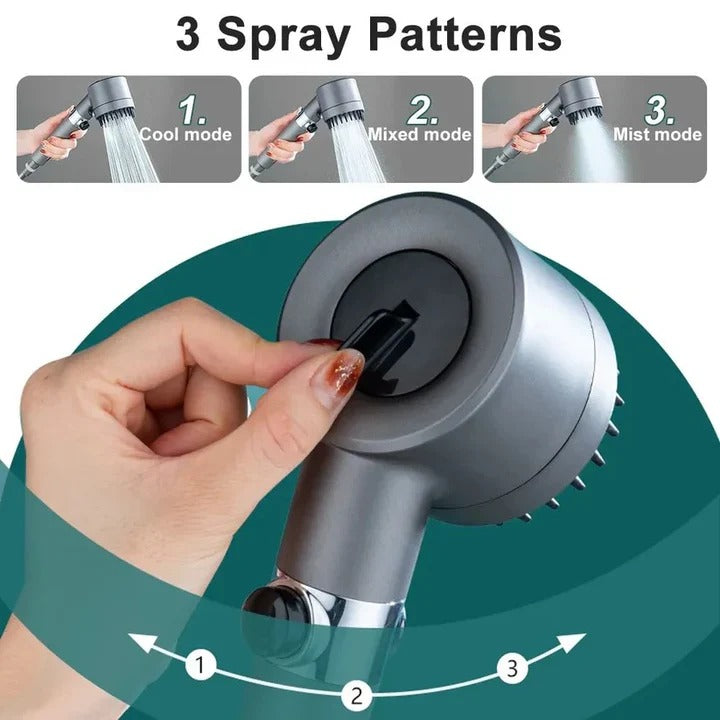 Adjustable High Pressure Showerhead with 8 Spray Modes | Water-Saving & Easy Installation