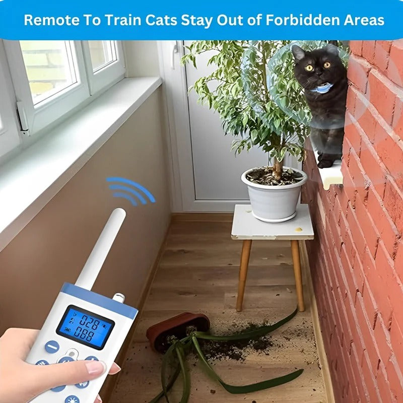 Adjustable Cat Feedback Collar with Sound & Vibration Modes - Safe Training Tool for Cats