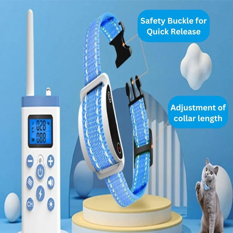 Adjustable Cat Feedback Collar with Sound & Vibration Modes - Safe Training Tool for Cats