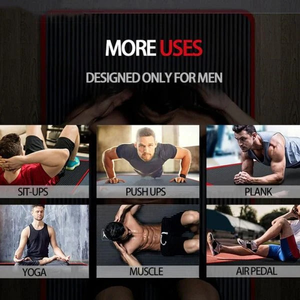 Men's High-Density Non-Slip Exercise Mat - Durable Fitness Mat for Home & Gym Workouts