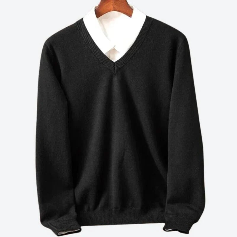 Men's Luxurious Soft Cashmere Crew Neck Pullover Sweater - Cozy & Stylish Knitwear