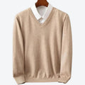 Men's Luxurious Soft Cashmere Crew Neck Pullover Sweater - Cozy & Stylish Knitwear