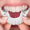 Adjustable Cosmetic Smile Veneers Set - Upper & Lower Teeth - Perfect Fit for a Beautiful Smile