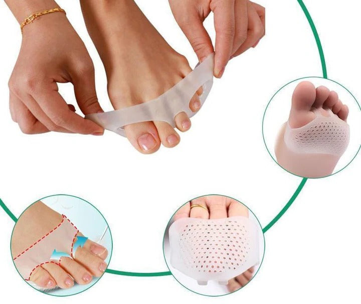 Soft Metatarsal Cushion Pads for Ultimate Forefoot Support - Set of 2 Comfort Insoles