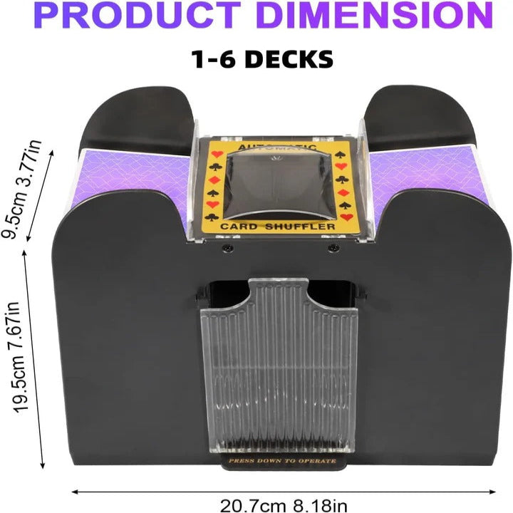Electric Automatic Card Shuffler - Fast & Efficient Playing Card Shuffle Machine for Games & Tournaments