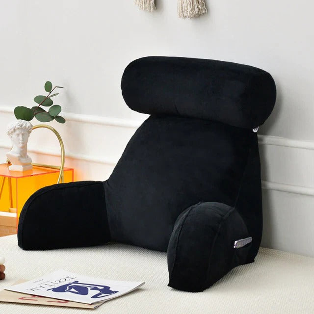 Ergonomic Reading Pillow with Armrests - Ultimate Comfort for Bed & Sofa