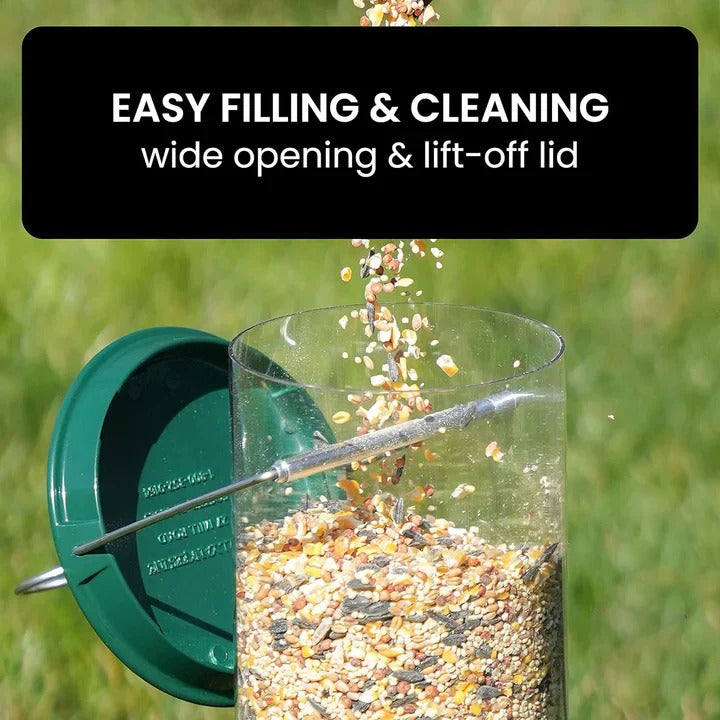 Durable Weather-Resistant Squirrel-Proof Bird Feeder for Outdoor Use - Ideal for Attracting Wild Birds