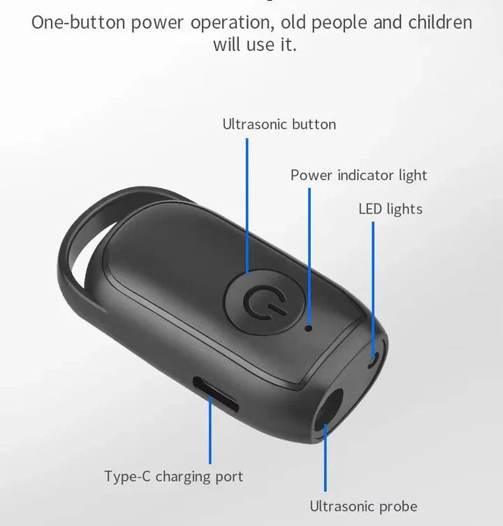 Portable Ultrasonic Dog Repellent Device - Effective Outdoor Training Tool for Dogs & Wildlife Protection