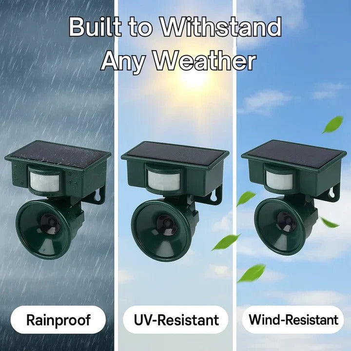 Automatic Motion Sensor Bird Repellent Device - Effective Yard Protection & Wildlife Deterrent