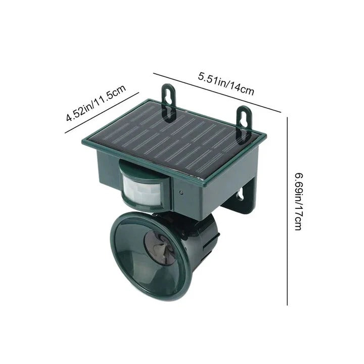 Automatic Motion Sensor Bird Repellent Device - Effective Yard Protection & Wildlife Deterrent