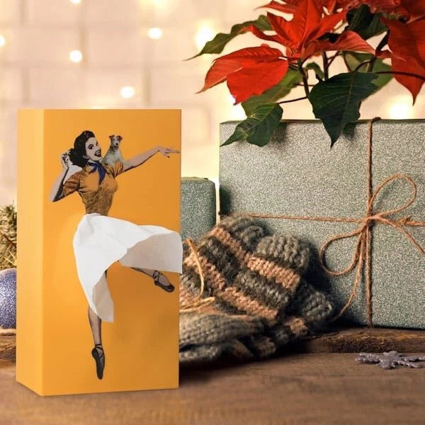 Creative Flying Skirt Tissue Holder - Stylish Tissue Dispenser for Living Room & Office Decor