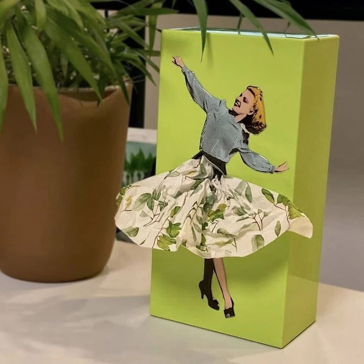 Creative Flying Skirt Tissue Holder - Stylish Tissue Dispenser for Living Room & Office Decor