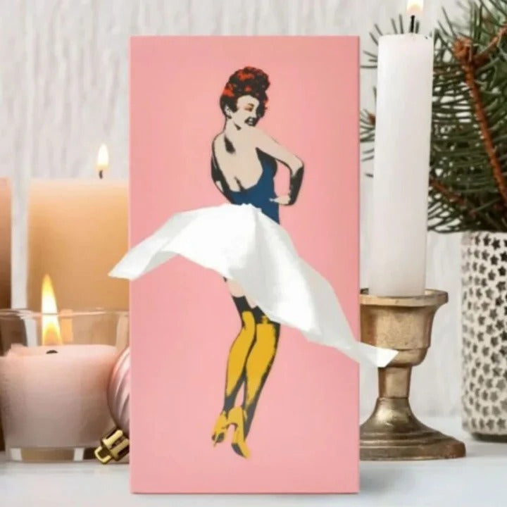Creative Flying Skirt Tissue Holder - Stylish Tissue Dispenser for Living Room & Office Decor