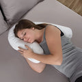Ergonomic Side Sleeper Pillow - Soft Memory Foam with Ear Hole Support for Ultimate Comfort