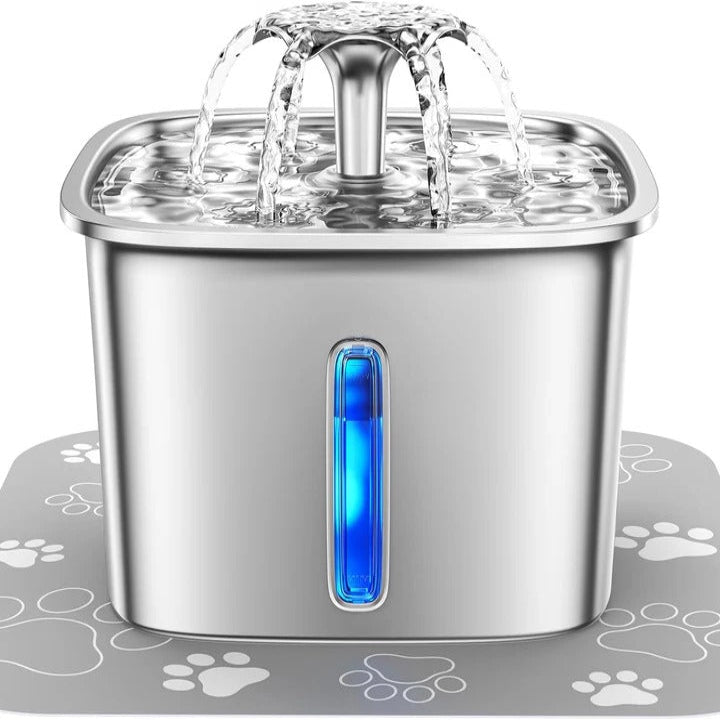 Automatic Stainless Steel Pet Water Fountain - Durable, Hygienic Water Dispenser for Cats & Dogs | Fresh Flowing Water for Optimal Hydration