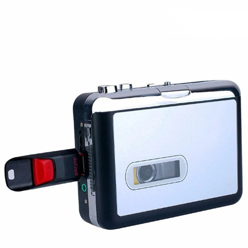 USB Cassette Converter - Digitize Your Music Collection to MP3 Format - Easy to Use & Portable