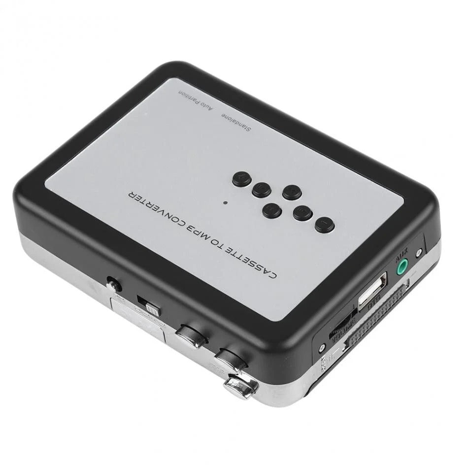 USB Cassette Converter - Digitize Your Music Collection to MP3 Format - Easy to Use & Portable