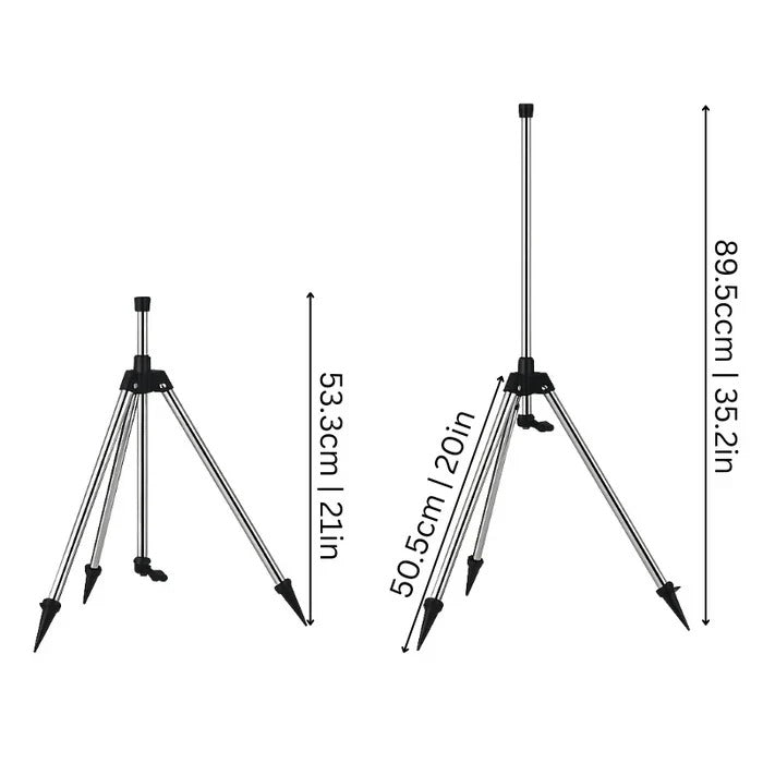High-Pressure Adjustable Rotating Tripod Sprinkler - Perfect for Lawn & Garden Irrigation