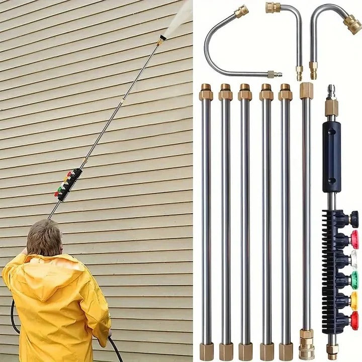 Telescoping Pressure Washer Wand Kit for 4000 PSI Systems – Adjustable, Durable, and Versatile Extension Tool for Efficient Cleaning