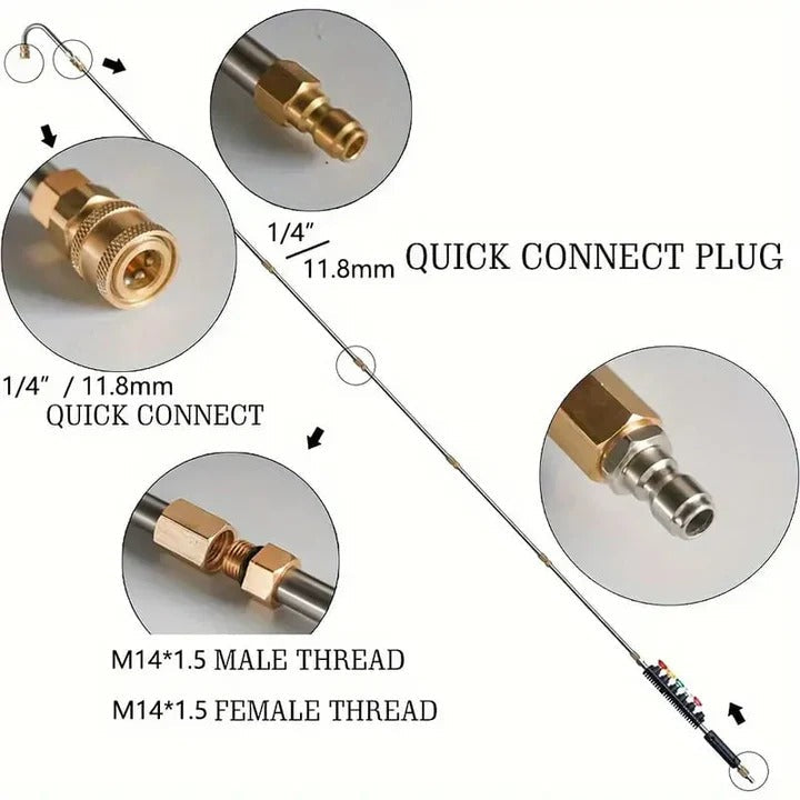 Telescoping Pressure Washer Wand Kit for 4000 PSI Systems – Adjustable, Durable, and Versatile Extension Tool for Efficient Cleaning