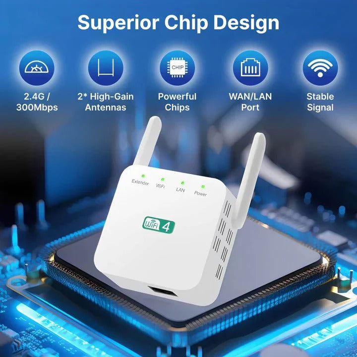 High-Performance Long-Range WiFi Signal Booster - Enhanced Connectivity & Coverage