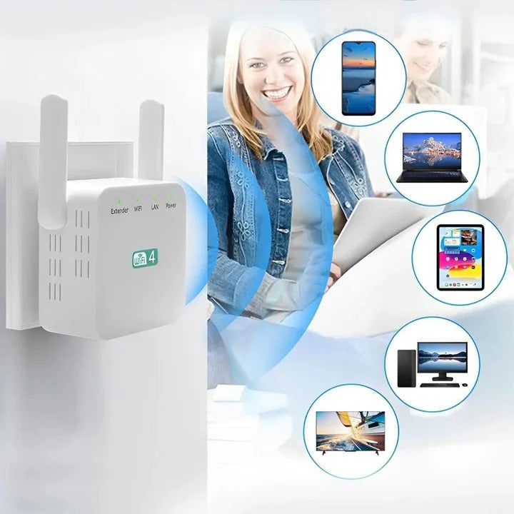High-Performance Long-Range WiFi Signal Booster - Enhanced Connectivity & Coverage