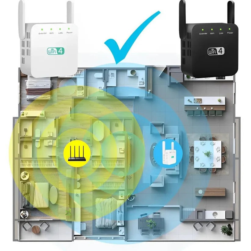 High-Performance Long-Range WiFi Signal Booster - Enhanced Connectivity & Coverage