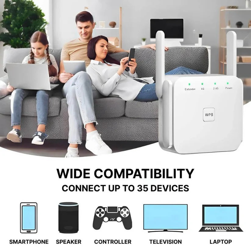 High-Performance Long-Range WiFi Signal Booster - Enhanced Connectivity & Coverage