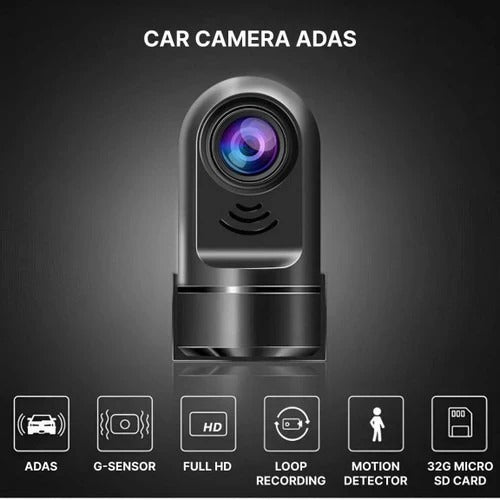 Ultra HD Car Dash Cam with Motion Detection & Night Vision - 170° Wide Angle Surveillance Camera