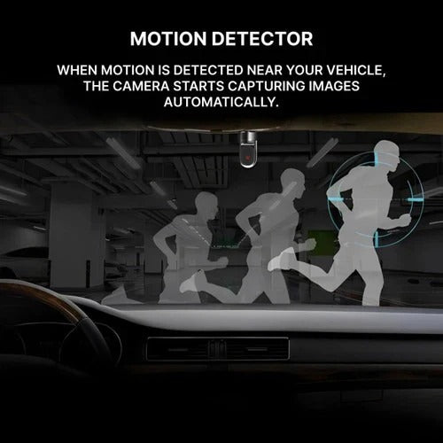 Ultra HD Car Dash Cam with Motion Detection & Night Vision - 170° Wide Angle Surveillance Camera