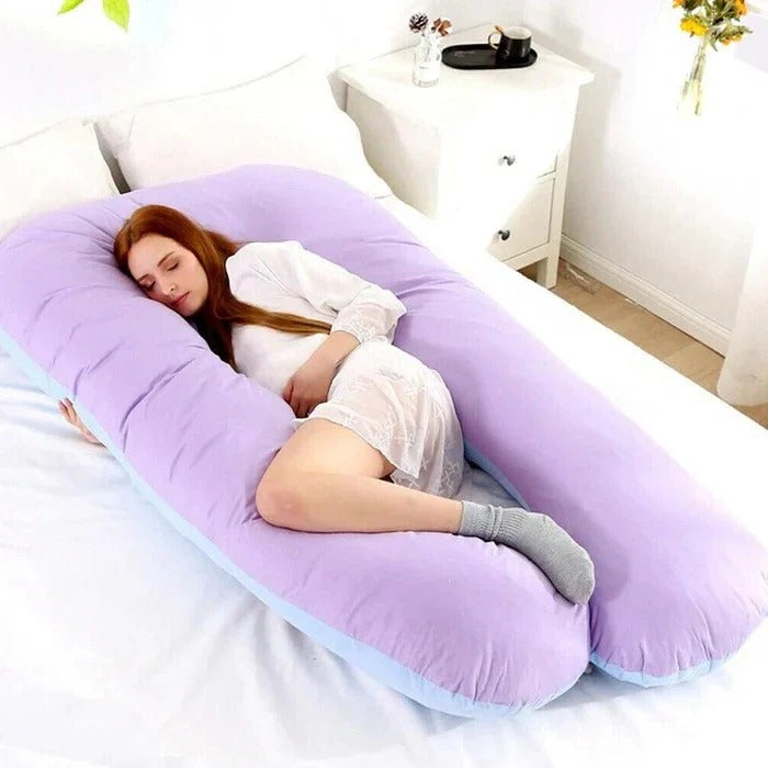 Adjustable U-Shaped Body Pillow – Full-Length Support Cushion for Ultimate Sleep Comfort