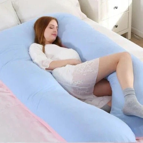 Adjustable U-Shaped Body Pillow – Full-Length Support Cushion for Ultimate Sleep Comfort