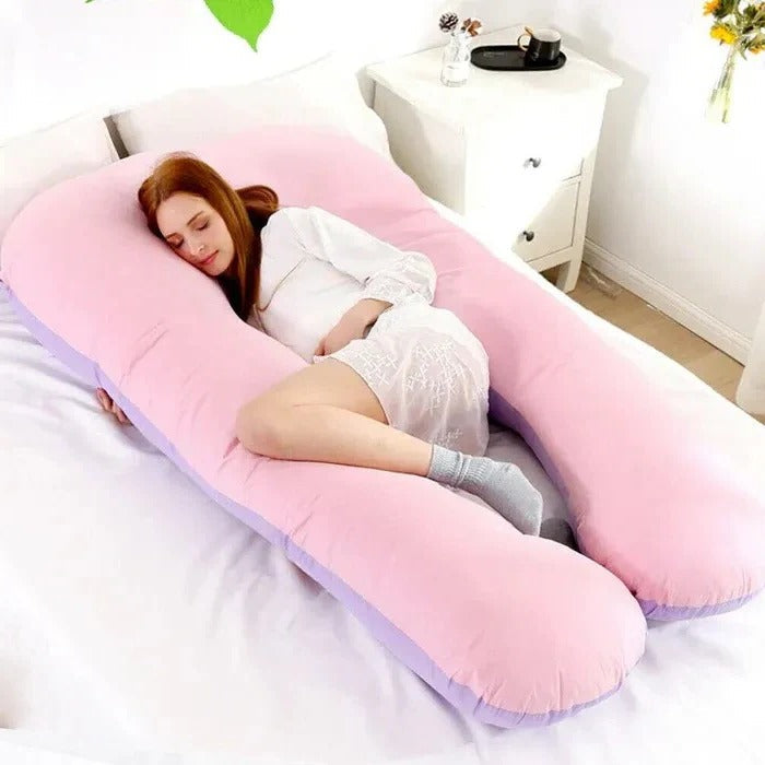 Adjustable U-Shaped Body Pillow – Full-Length Support Cushion for Ultimate Sleep Comfort