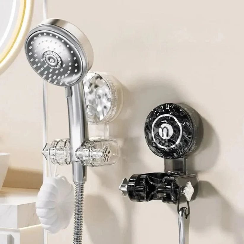 Adjustable Rotatable Shower Head Mount - Tool-Free Suction Holder for Easy Installation