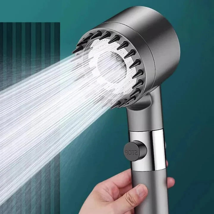High-Pressure Power Rinse Shower Head - Easy-Mount Water Saver for Ultimate Shower Experience