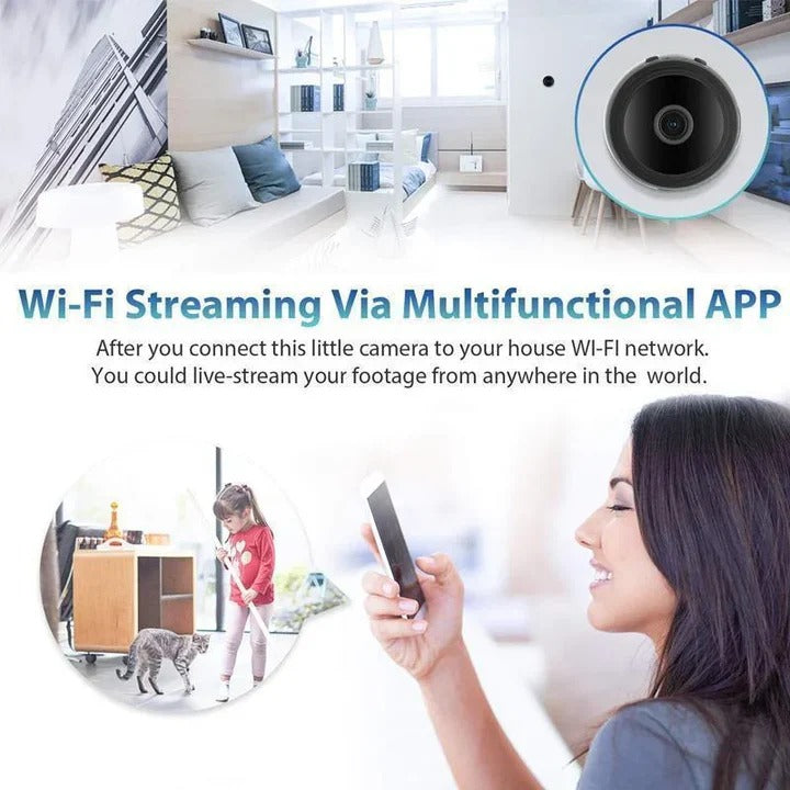 1080p Mini Magnetic WiFi Camera - Compact HD Surveillance with Night Vision & Motion Detection