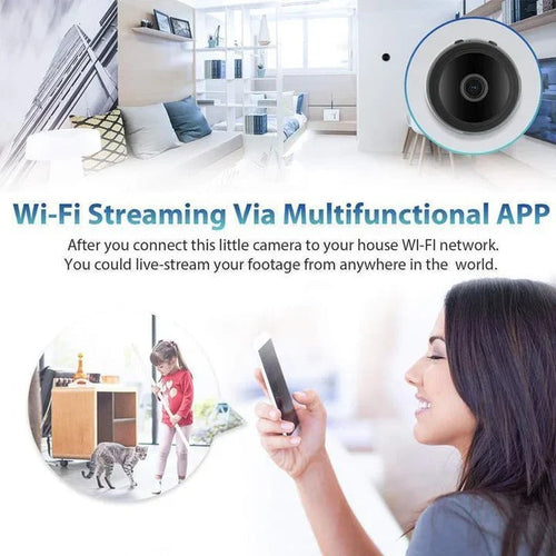 1080p Mini Magnetic WiFi Camera - Compact HD Surveillance with Night Vision & Motion Detection