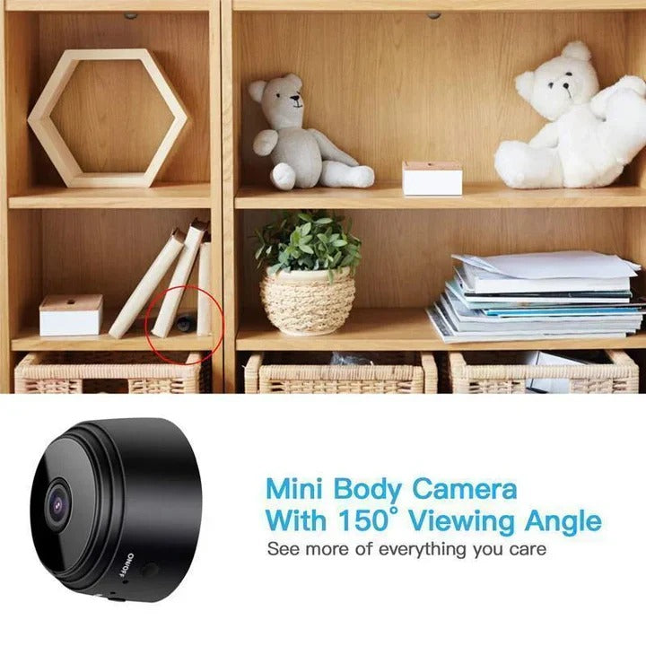 1080p Mini Magnetic WiFi Camera - Compact HD Surveillance with Night Vision & Motion Detection