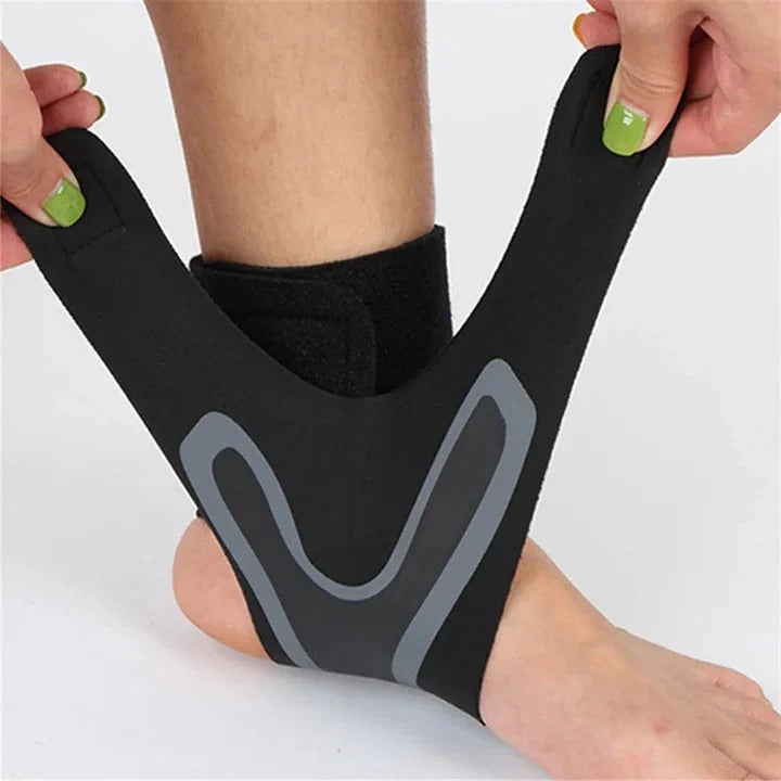 Adjustable Compression Ankle Support Wrap - Stabilizing Sleeve for Injury Recovery & Comfort