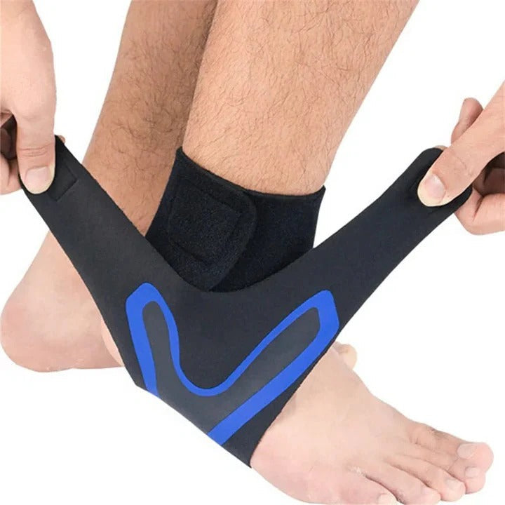 Adjustable Compression Ankle Support Wrap - Stabilizing Sleeve for Injury Recovery & Comfort