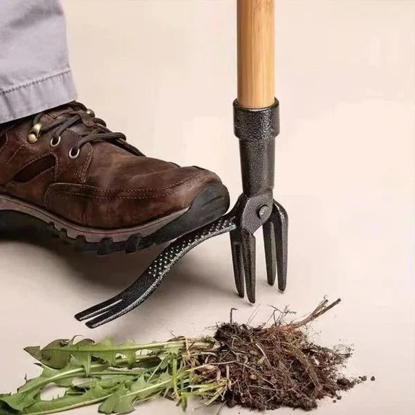 Heavy-Duty Stainless Steel Weed Grabber Tool - Durable Claw Design for Effortless Weeding