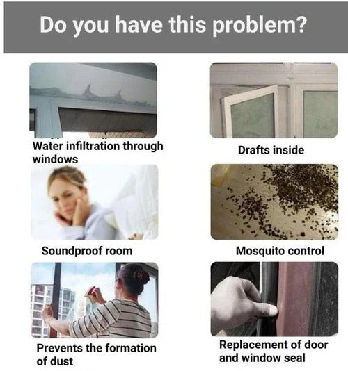 Weatherproof Self-Adhesive Door Seal Strip – Energy-Efficient Home Insulation Solution for Draft Prevention
