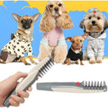 Anti-Tangle Pet Grooming Rake for Long-Haired Dogs - Effortless Dematting & Deshedding Tool