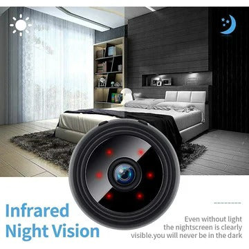 Wireless Mini HD Security Camera - Portable Audio & Video Monitor for Home & Outdoor Surveillance