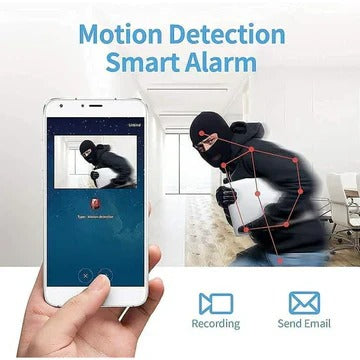 Wireless Mini HD Security Camera - Portable Audio & Video Monitor for Home & Outdoor Surveillance